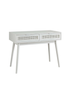 Lloyd Pascal Raffia Desk with 2 Drawers White - One Size Image 2