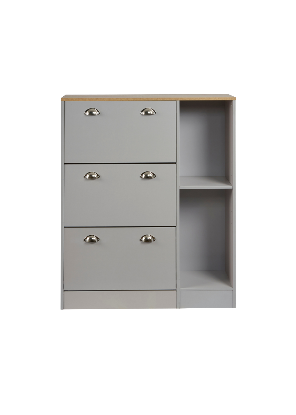 Lloyd Pascal Linwood Shoe Cabinet Grey - One Size Image 1