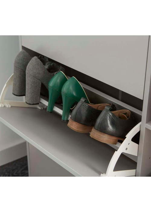 Lloyd Pascal Linwood Shoe Cabinet Grey - One Size Image 3