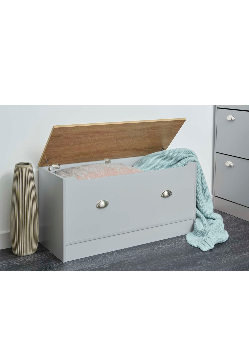 Lloyd Pascal Linwood Storage Box Grey - One Size Image 3