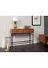 Lloyd Pascal Caprio 2 Drawer Console Table with Metal Legs (75cm x 100cm x 30cm) - One Size Image 1