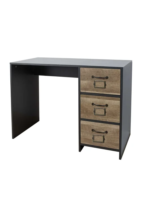 Lloyd Pascal Carno 3 Drawer Desk (72cm x 100 x 49cm) - One Size Image 3
