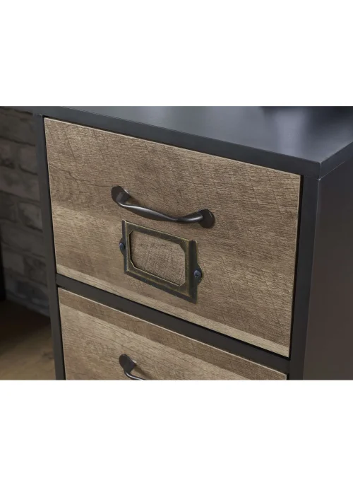 Lloyd Pascal Carno 3 Drawer Desk (72cm x 100 x 49cm) - One Size Image 4