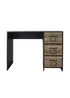 Lloyd Pascal Carno 3 Drawer Desk (72cm x 100 x 49cm) - One Size Image 1