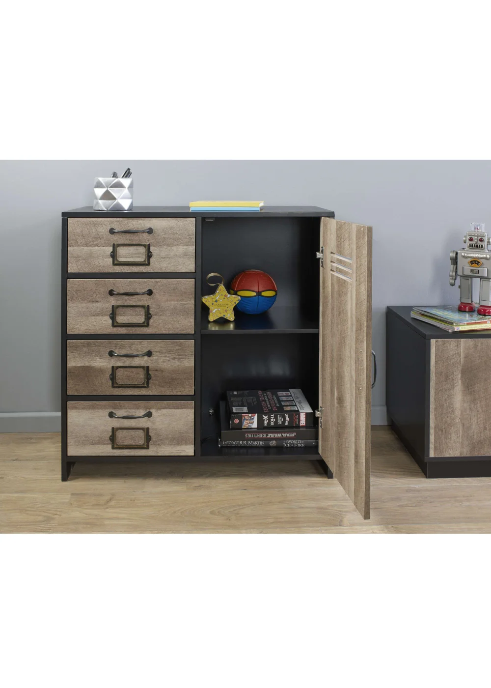 Lloyd Pascal Carno 4 Drawer and Door Unit (82cm x 80cm x 35cm) - One Size Image 3