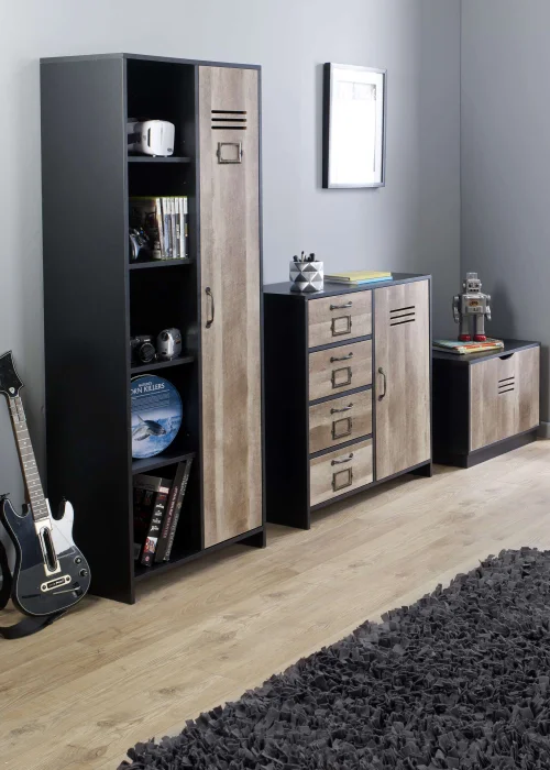 Lloyd Pascal Carno 1 Door Wardrobe (160cm x 60cm x 35cm) - One Size Image 5