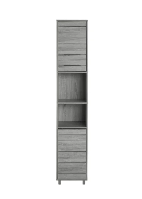 Lloyd Pascal Castleton Tallboy Grey (170.5cm x 31.5cm x 30cm) - One Size Image 1