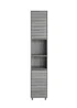Lloyd Pascal Castleton Tallboy Grey (170.5cm x 31.5cm x 30cm) - One Size Image 1