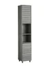 Lloyd Pascal Castleton Tallboy Grey (170.5cm x 31.5cm x 30cm) - One Size Image 4