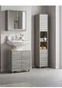 Lloyd Pascal Castleton Tallboy Grey (170.5cm x 31.5cm x 30cm) - One Size Image 5