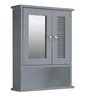 Lloyd Pascal Raffia Double Door Wall Cabinet Grey - One Size Image 5
