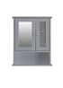 Lloyd Pascal Raffia Double Door Wall Cabinet Grey - One Size Image 1