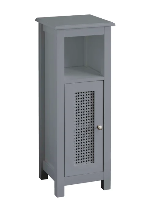 Lloyd Pascal Raffia Single Door Cabinet Grey - One Size Image 5