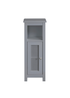 Lloyd Pascal Raffia Single Door Cabinet Grey - One Size Image 1
