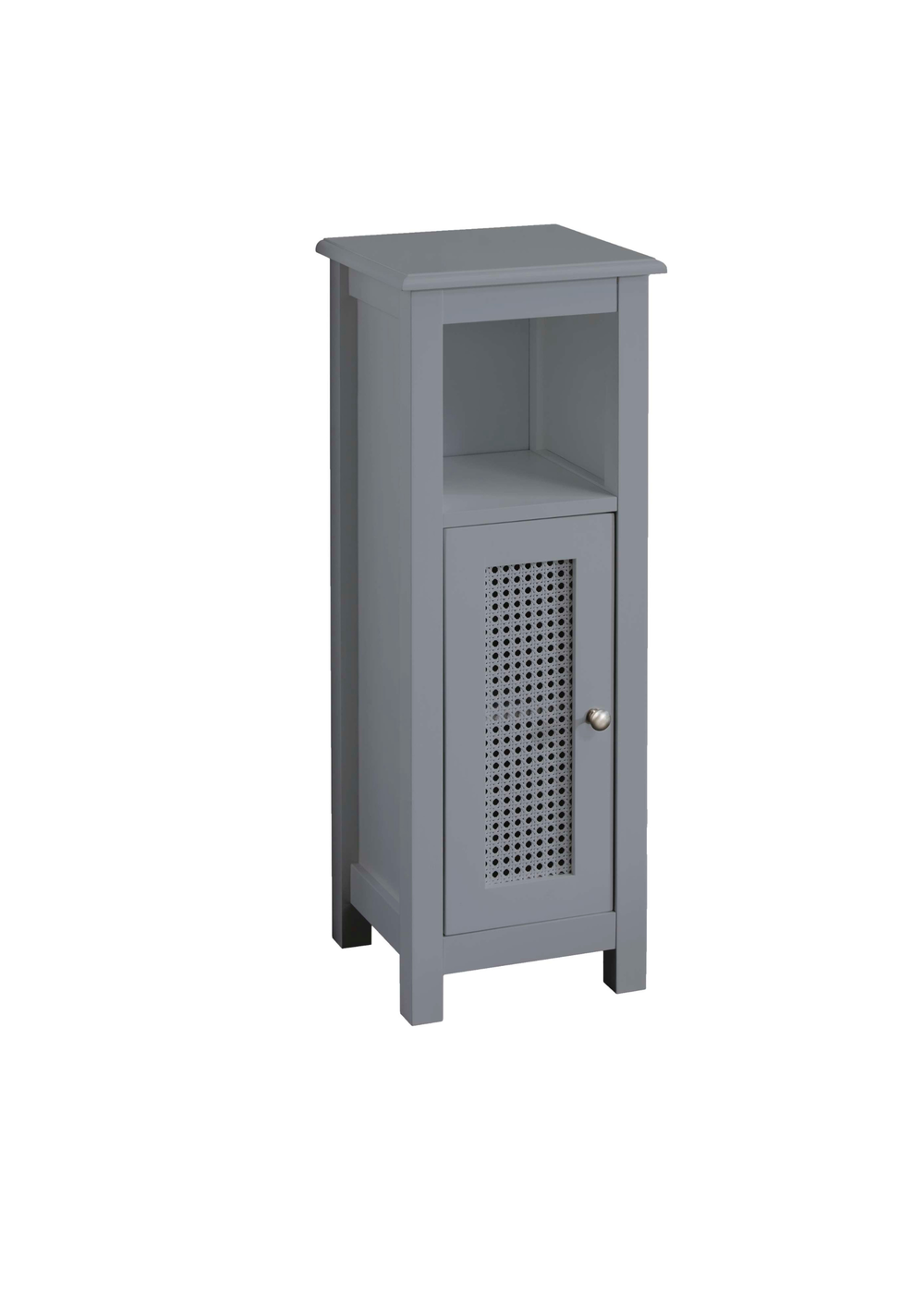 Lloyd Pascal Raffia Single Door Cabinet Grey - One Size Image 2