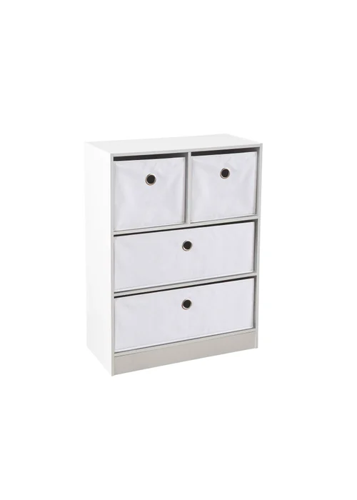 Lloyd Pascal Jazz 2+2 Storage Unit White (83cm x 63cm x 30cm) - One Size Image 4