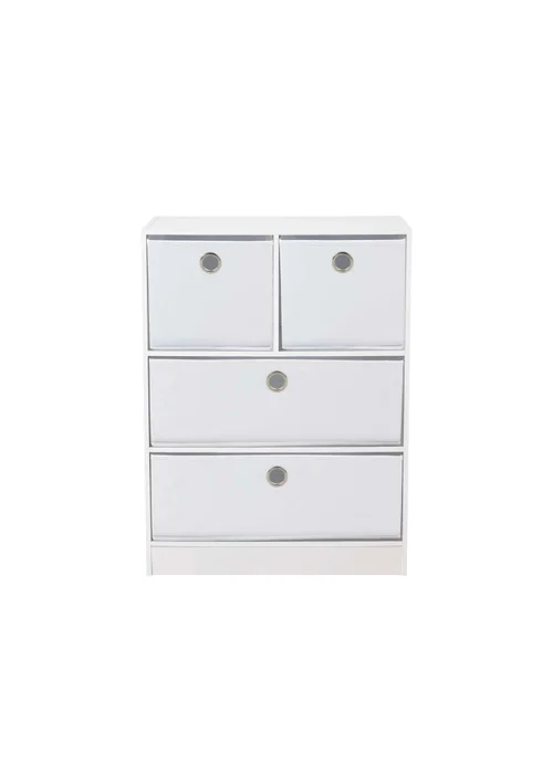 Lloyd Pascal Jazz 2+2 Storage Unit White (83cm x 63cm x 30cm) - One Size Image 3
