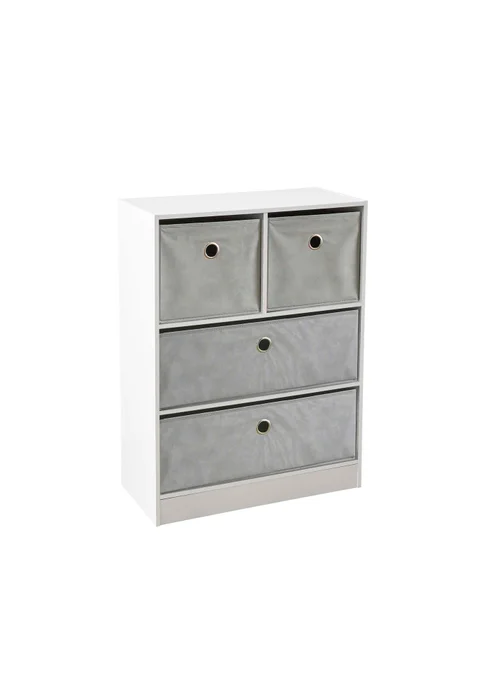 Lloyd Pascal Jazz 2+2 Storage Unit Grey (83cm x 63cm x 30cm) - One Size Image 4
