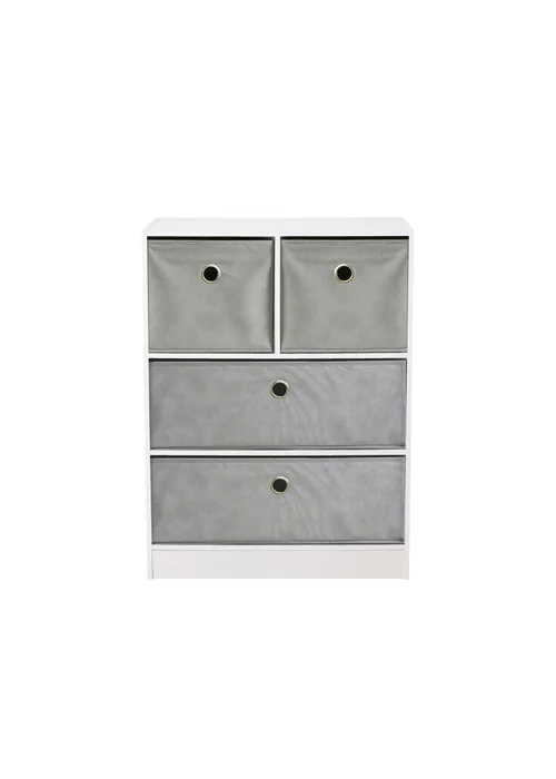 Lloyd Pascal Jazz 2+2 Storage Unit Grey (83cm x 63cm x 30cm) - One Size Image 3