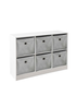 Lloyd Pascal Jazz 6 Cube Storage Unit Grey (65cm x 95cm x 30cm) - One Size Image 2