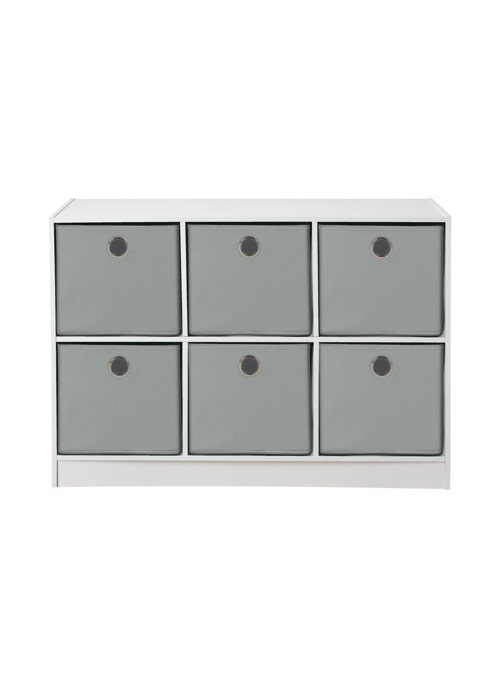 Lloyd Pascal Jazz 6 Cube Storage Unit Grey (65cm x 95cm x 30cm) - One Size Image 1