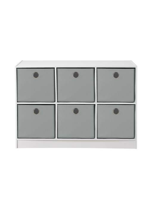 Lloyd Pascal Jazz 6 Cube Storage Unit Grey (65cm x 95cm x 30cm) - One Size Image 1