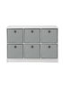 Lloyd Pascal Jazz 6 Cube Storage Unit Grey (65cm x 95cm x 30cm) - One Size Image 1