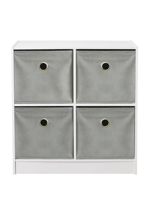 Lloyd Pascal Jazz 4 Cube Storage Unit Grey (65cm x 63cm x 30cm) - One Size Image 1