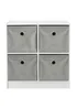 Lloyd Pascal Jazz 4 Cube Storage Unit Grey (65cm x 63cm x 30cm) - One Size Image 1