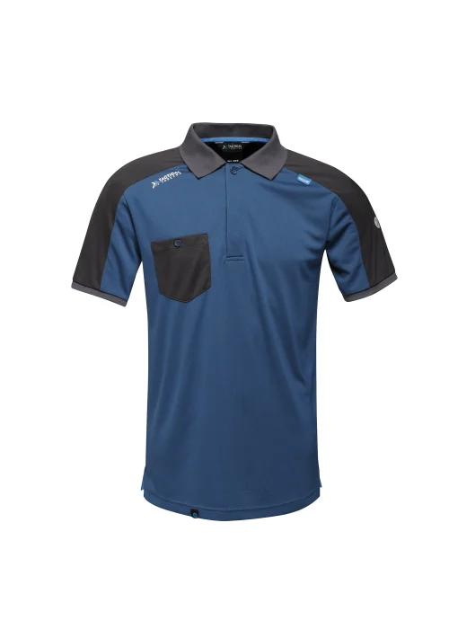 Regatta Blue Moisture Wicking Polo Shirt - S Image 1