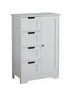 Lloyd Pascal Storage Cabinet with 4 Drawers and Single Door (82cm x 56cm x 30cm) - One Size Image 3