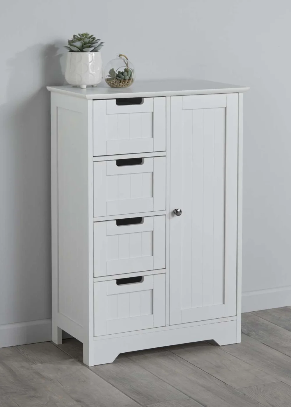 Lloyd Pascal Storage Cabinet with 4 Drawers and Single Door (82cm x 56cm x 30cm) - One Size Image 4