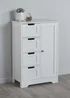 Lloyd Pascal Storage Cabinet with 4 Drawers and Single Door (82cm x 56cm x 30cm) - One Size Image 4