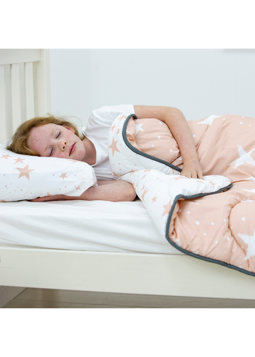 Rest Easy Sleep Better Pink Stars Coverless Duvet Set (4 tog) - Junior Image 2