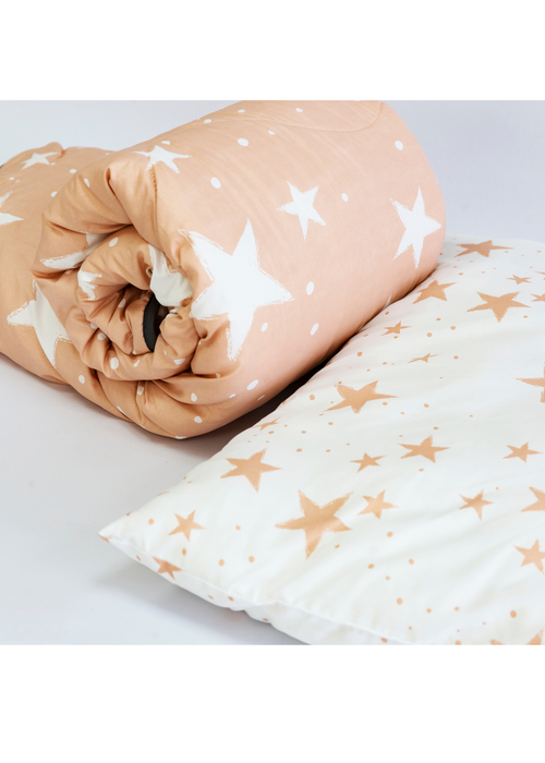 Rest Easy Sleep Better Pink Stars Coverless Duvet Set (4 tog) - Junior Image 4