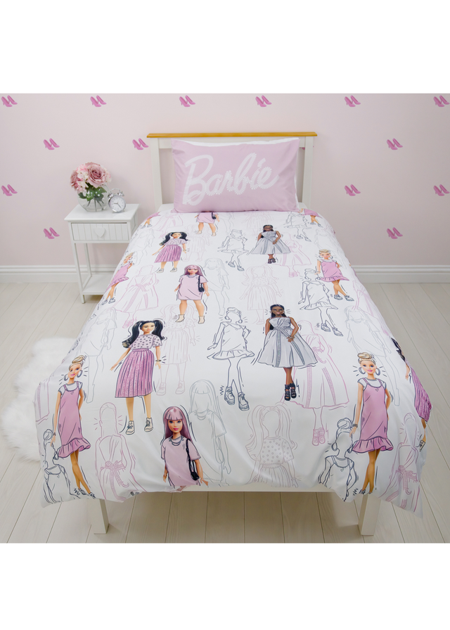 Barbie Figures Rotary Duvet Set