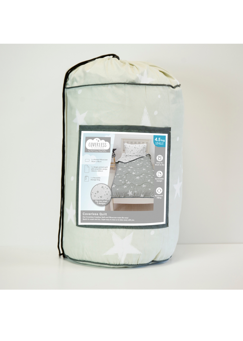 Rest Easy Sleep Better Grey Stars Coverless Duvet (10.5 Tog) - Single Image 5