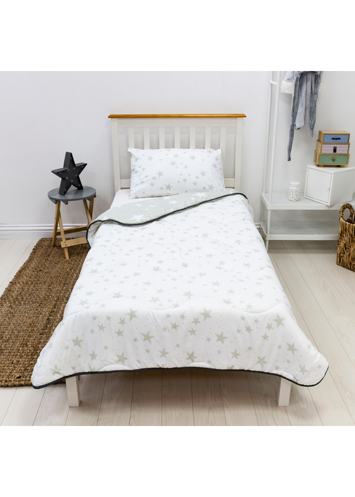 Rest Easy Sleep Better Grey Stars Coverless Duvet (10.5 Tog) - Single Image 2