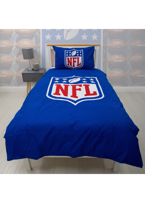 NFL Helmets Duvet Cover Set - Single Image 1