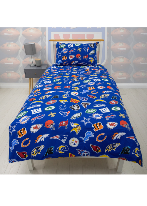 NFL Helmets Duvet Cover Set - Single Image 2