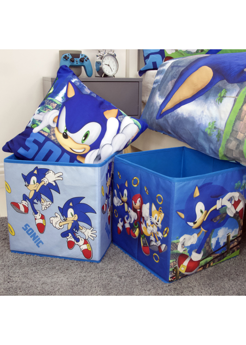 Sonic Hoop 2 Pack Storage Box (30cm x 30cm) - One Size Image 2