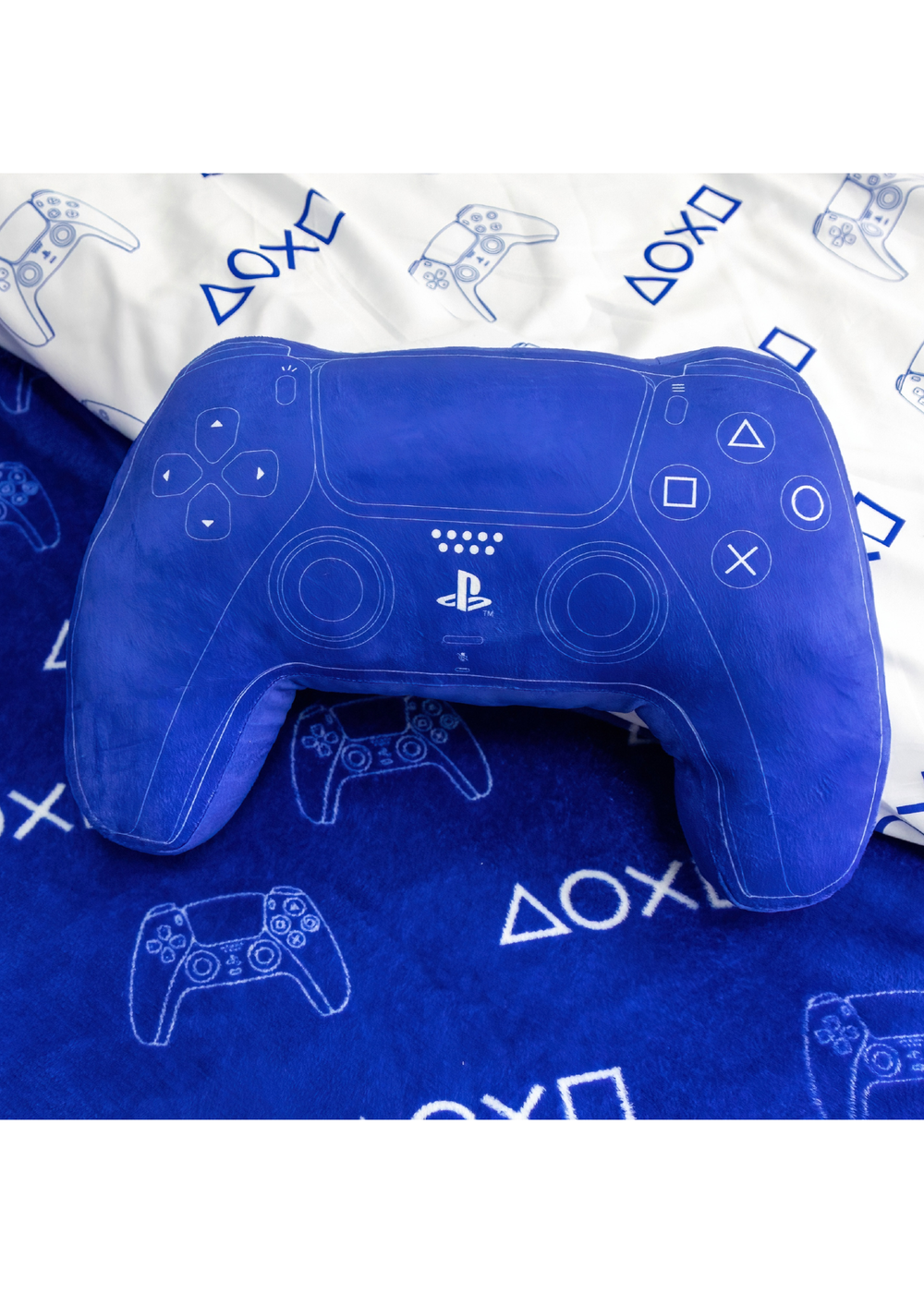 Playstation Handset Shaped Cushion (40cm x 25cm) - One Size Image 1