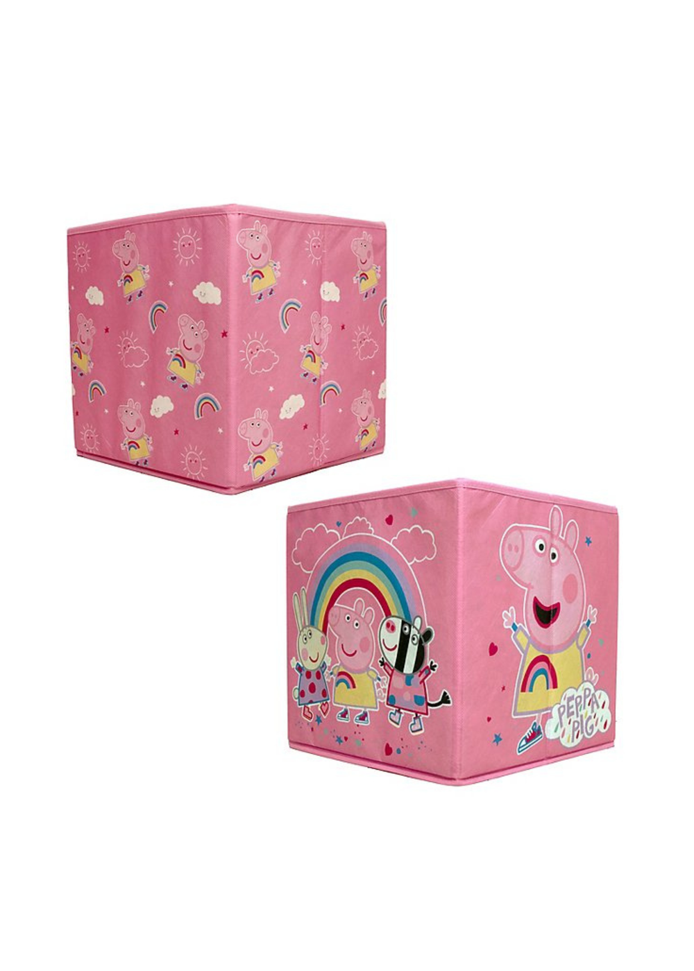 Peppa Pig Drop 2 Pack Storage Box (30cm x 30cm) - One Size Image 1