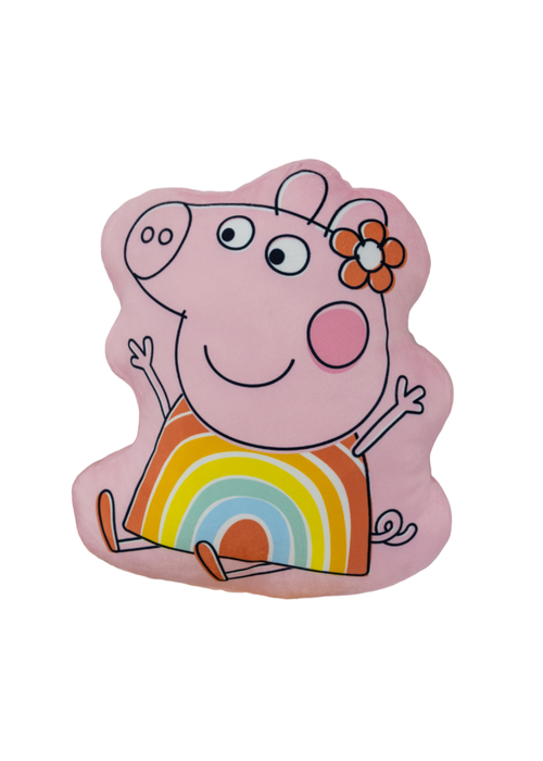 Peppa Pig Playful Shaped Cushion (40cm x 35cm) - One Size Image 1
