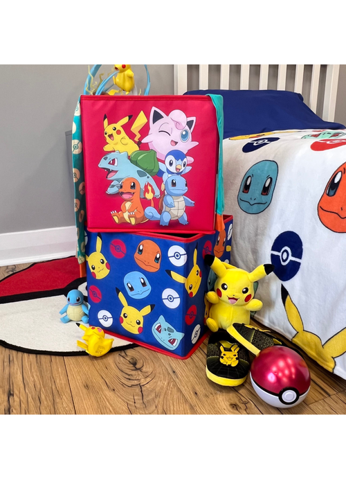 Pokemon Posse 2 Pack Storage Box (30cm x 30cm) - One Size Image 2