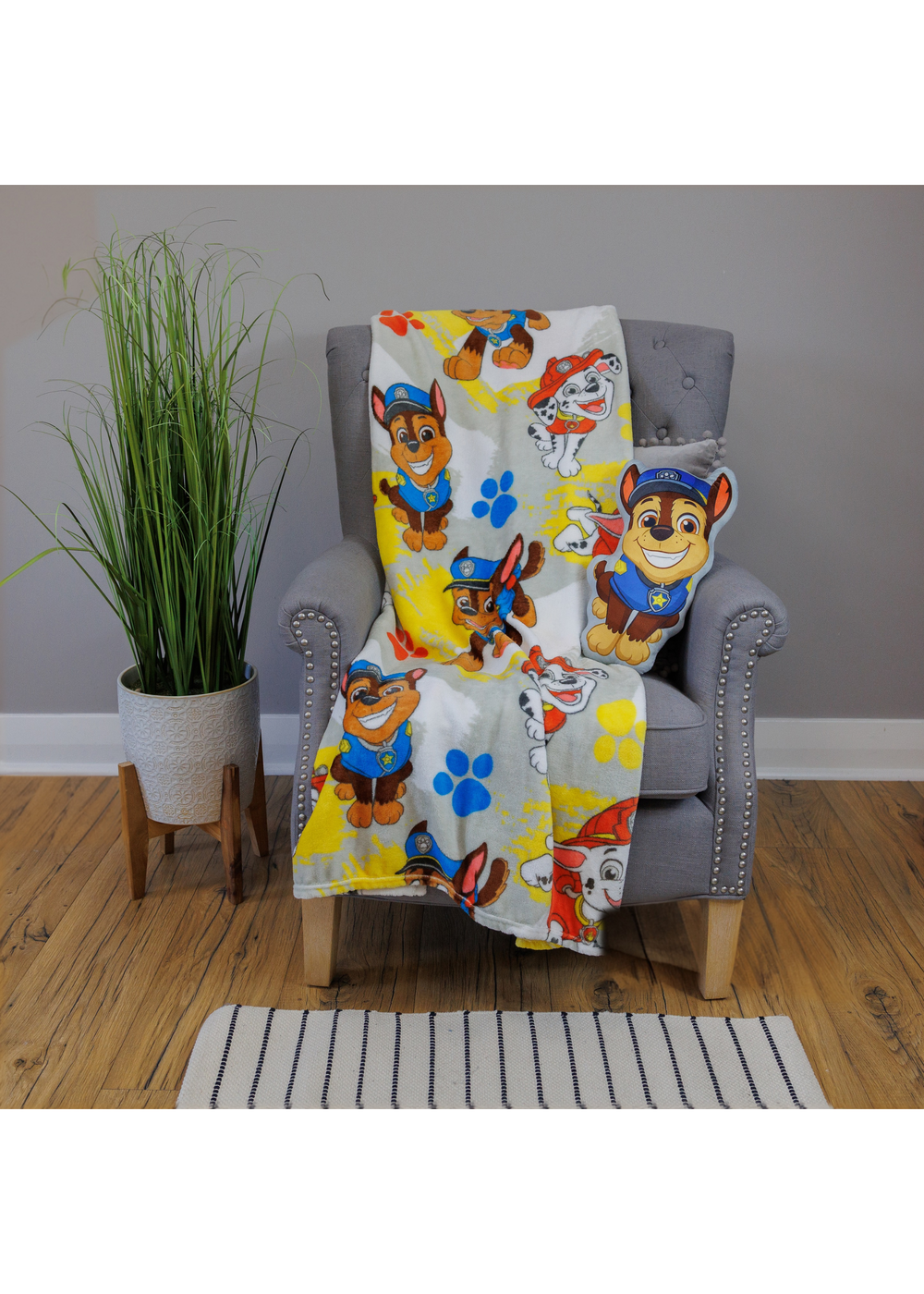 Paw Patrol Grin Shaped Cushion (40cm x 25cm) - One Size Image 3