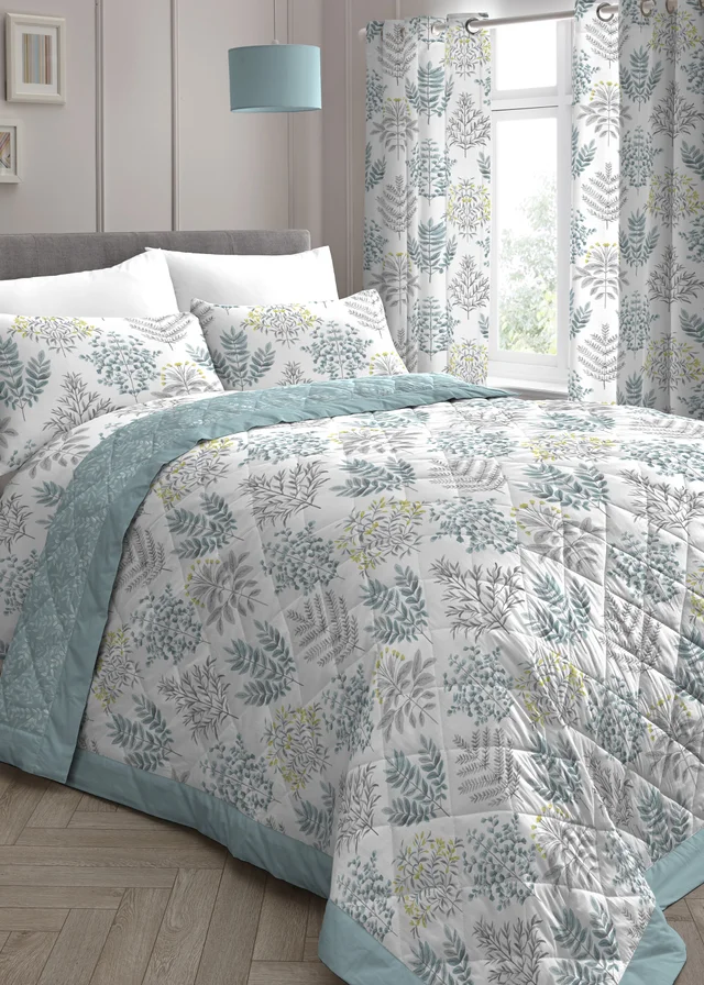 Dreams & Drapes Emily Reversible Blue Bedspread