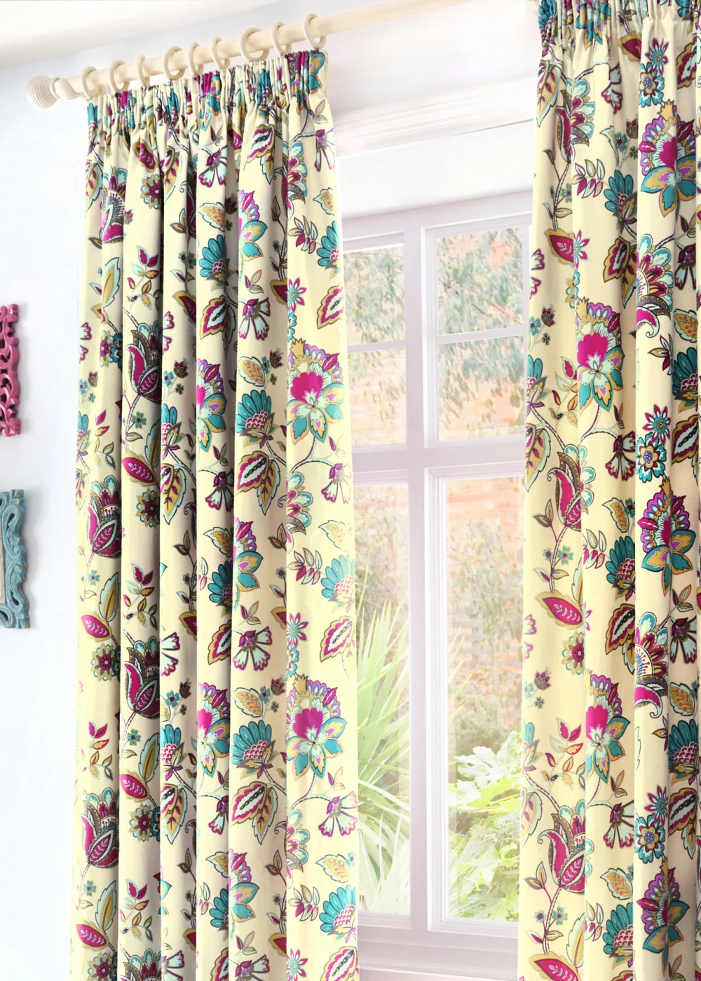 Dreams & Drapes Marinelli Blue Pencil Pleat Curtains - 66W X 72D (168x183cm) Image 1