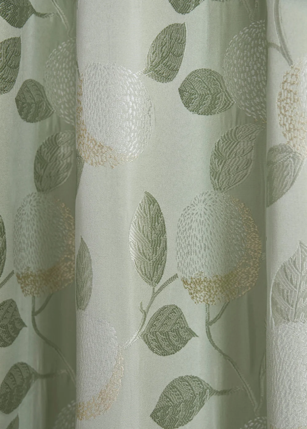 Curtina Bramford Green Pencil Pleat Curtains - 46W X 54D (116x137cm) Image 3