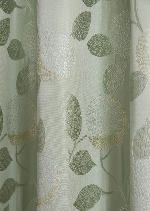 Curtina Bramford Green Pencil Pleat Curtains - 46W X 54D (116x137cm) Image 3
